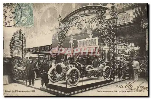 Cartes postales Automobile Salon de l&#39automobile 1904 Etablissements Delaunay Belleville