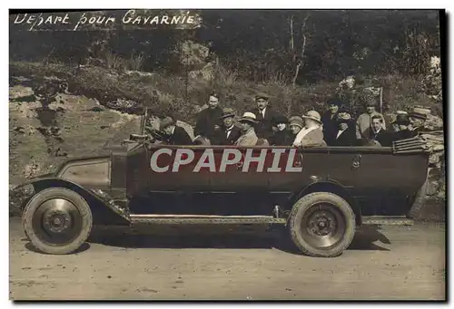 CARTE PHOTO Automobile Autobus Gavarnie