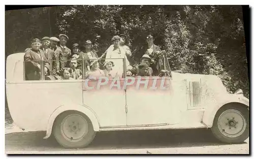 CARTE PHOTO Automobile Autobus