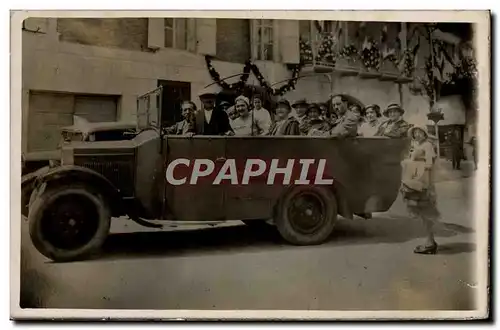 CARTE PHOTO Automobile Autobus