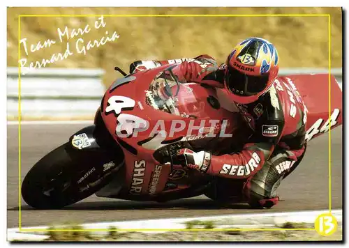 Cartes postales moderne Marc et Bernard Garcia pilotes moto en grand prix