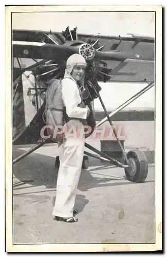 Cartes postales Aviation Avion Mlle Malou d&#39Eresem Parachutiste