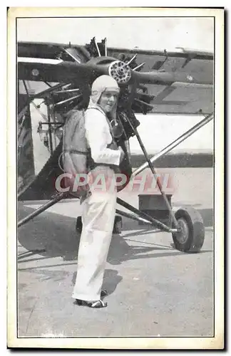 Cartes postales Aviation Avion Mlle Malou d&#39Eresem Parachutiste
