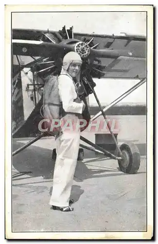 Cartes postales Aviation Avion Mlle Malou d&#39Eresem Parachutiste