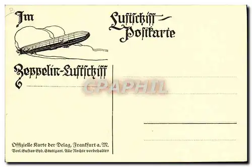 Cartes postales Aviation Dirigeable Zeppelin Blick aud Holnis Flensburger Aussenfohrde