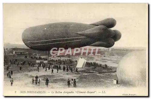 Cartes postales Aviation Dirigeable Zeppelin Le ballon Clement Bayard