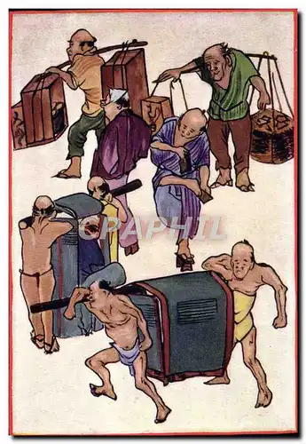 Cartes postales Japon Nippon The Kago or Japanese palanduin Douglas Sladen