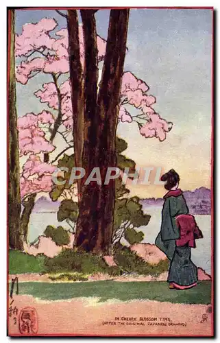 Cartes postales Japon Nippon Douglas Sladen In Cherry blossom time