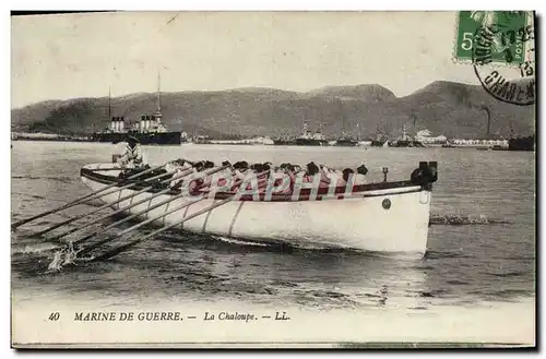 Cartes postales Bateau Guerre La chaloupe