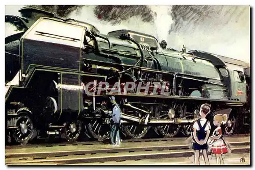 Cartes postales moderne Train Locomotive a vapeur 241 P SNCF