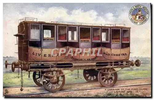 Cartes postales Train Wagon Liverpoool Experience Manchester A carriage 1st class