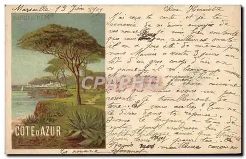 Cartes postales Train Cote d&#39Azur Nord et PLM