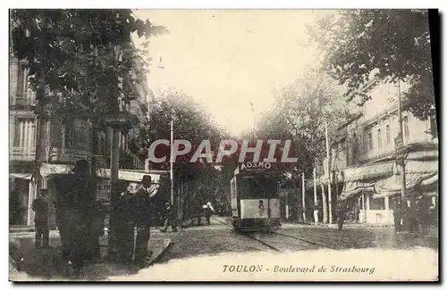 Cartes postales Tramway Train Toulon Boulevard de Strasbourg