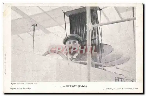 Cartes postales Aviation Avion Metrot Voisin