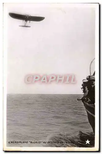 Cartes postales Aviation Avion Bleriot au dessus de la Manche