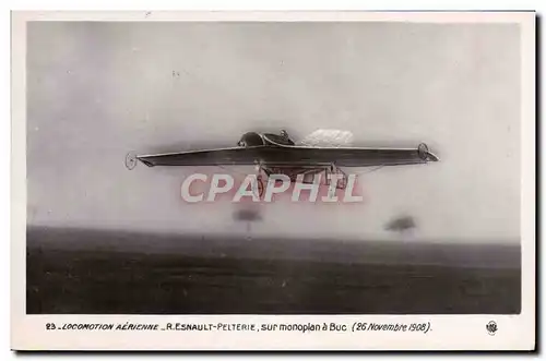 Ansichtskarte AK Aviation Avion Esnault Pelterie sur monoplan a Bux 26 novembre 1908