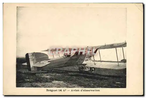Cartes postales Aviation Avion Breguet 14 A 2 Avion d&#39observation