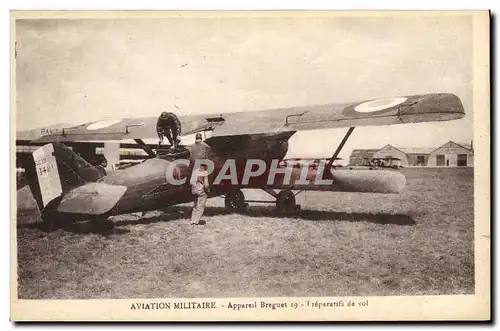 Ansichtskarte AK Aviation militaire Apapreil Breguet 19 Preparatifs de vol Avion