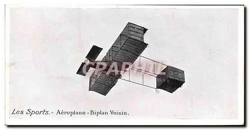 Ansichtskarte AK Aviation Avion Aeroplane Biplan Voisin