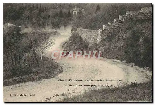 Cartes postales Automobile Cartes postales Automobile Circuit d&#39Auvergne coupe gordon Bennett 1905 Grand tournant pres la
