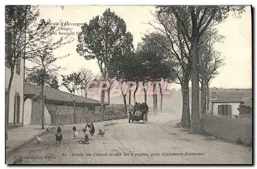 Cartes postales Automobile Circuit d&#39Auvergne coupe gordon Bennett 1905 Tournant du gendarme