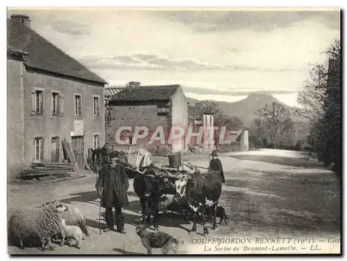 Cartes postales Automobile Circuit d&#39Auvergne coupe gordon Bennett 1905 Circuit Michelin La sortie Bromont La
