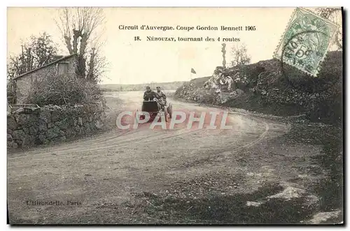 Ansichtskarte AK Automobile Circuit d&#39Auvergne coupe gordon Bennett 1905 Nebouzat tournant des 4 routes