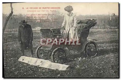 Cartes postales Automobile Le voyage de Burtey Richard