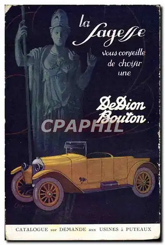 Ansichtskarte AK Automobile La Sagesse Dion Bouton Puteaux