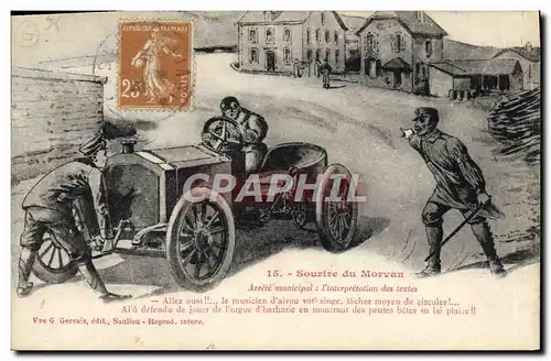 Ansichtskarte AK Automobile Sourire du Morvan