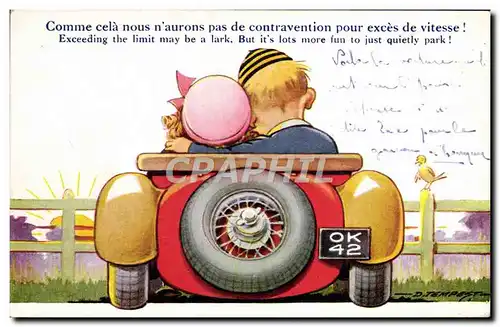 Ansichtskarte AK Automobile Enfants