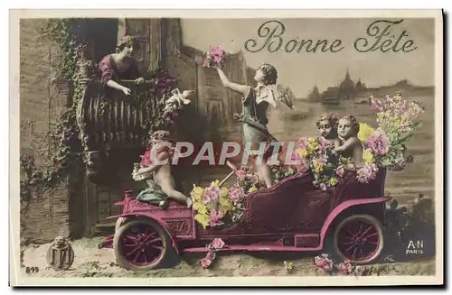 Cartes postales Automobile Anges Enfants Ange