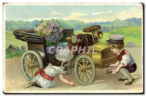 Cartes postales Automobile Enfants