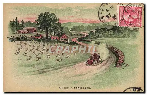 Cartes postales Automobile A trip in Farm land