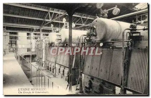 Cartes postales Automobile Usine Michelin Clermont Ferrand Un groupe de generateurs