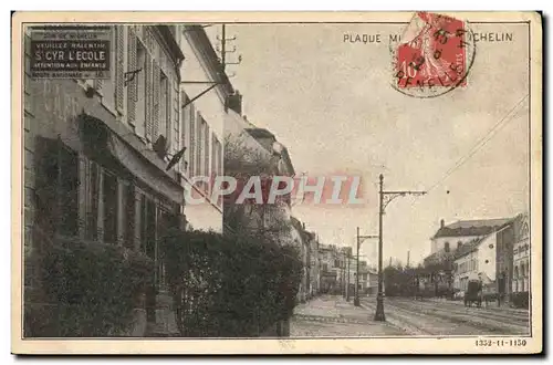 Cartes postales Automobile Plaque municipale Michelin St Cyr l&#39Ecole