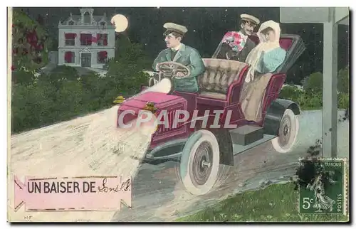 Cartes postales Automobile Un baiser de Lons