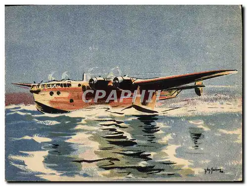 Cartes postales moderne Avion Aviation Hydravion Breguet 730 Exploration