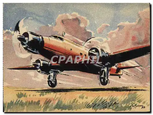 Moderne Karte Avion Aviation Dewoitine 342 Transport Long courrier