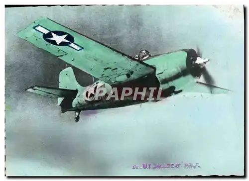 Cartes postales moderne Avion Aviation US Grumaan Wildcat F4F Chasseur a long rayon d&#39action Aviation embarquee