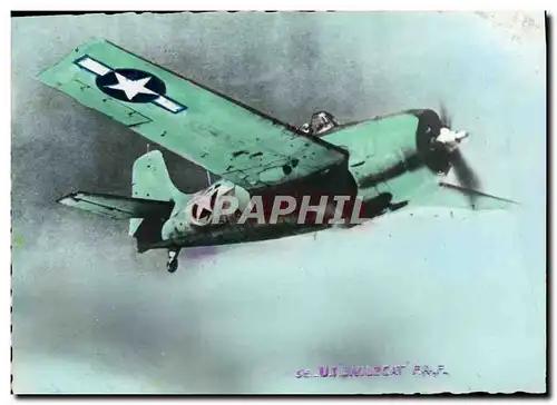 Moderne Karte Avion Aviation US Grumaan Wildcat F4F Chasseur a long rayon d&#39action Aviation embarquee