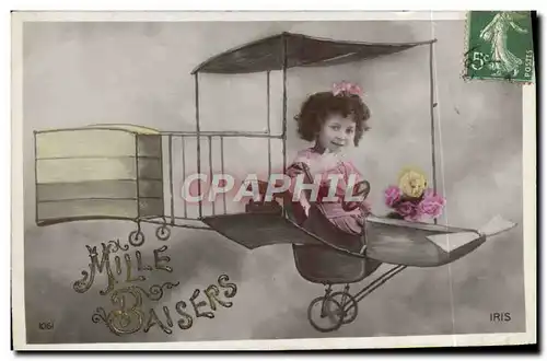 Cartes postales Avion Aviation Enfant