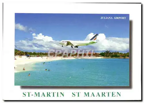 Moderne Karte Avion Aviation Juliana Airport St Martin