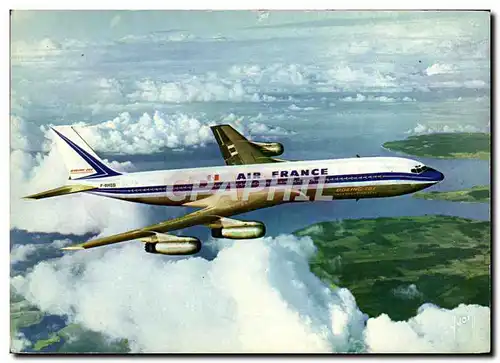 Moderne Karte Avion Aviation Boeing Jet Intercontinental Air France