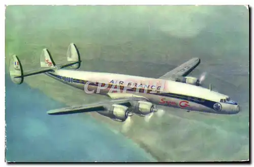 Moderne Karte Avion Aviation Air France Lockeed Super G Constellation