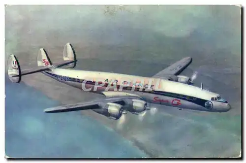 Moderne Karte Avion Aviation Air France Lockeed Super G Constellation