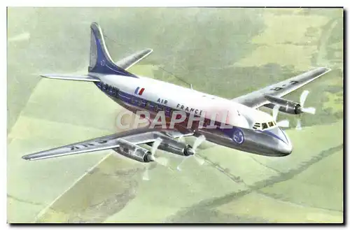Moderne Karte Avion Aviation Air France Vickers Viscount