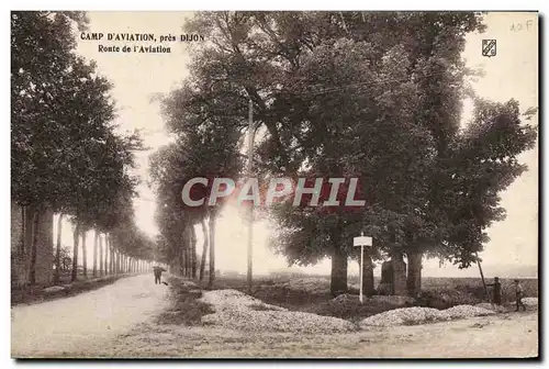 Cartes postales Avion Aviation Camp d&#39aviation pres Dijon Route de l&#39aviation