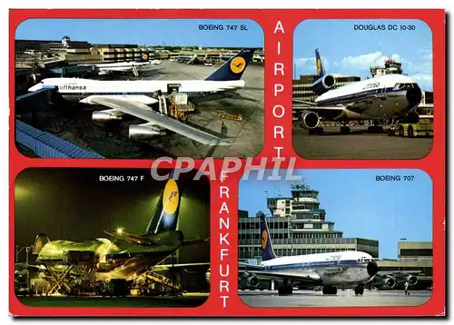 Cartes postales moderne Avion Aviation Boeing 747 SL Douglas DC 10-30 Boeing 707 Boeing 747 F