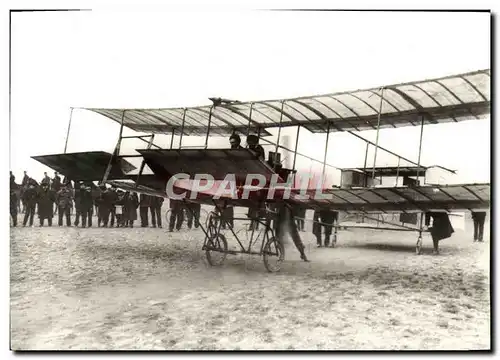 Cartes postales moderne Avion Aviation 28 mars 1908 Premier vol avec passager Delagrange emmene Henry Farman